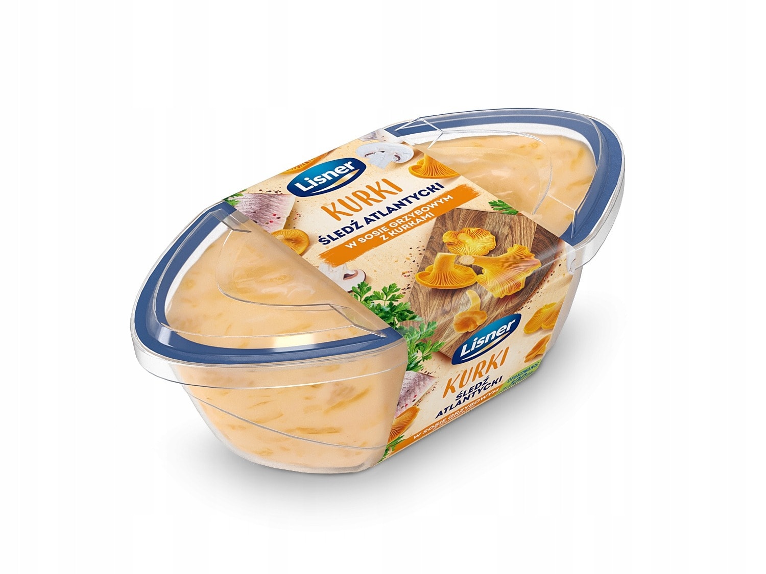 Lisner Herring Fillets in Creamy Chanterelle Sauce - Perfect for Holidays 280 g