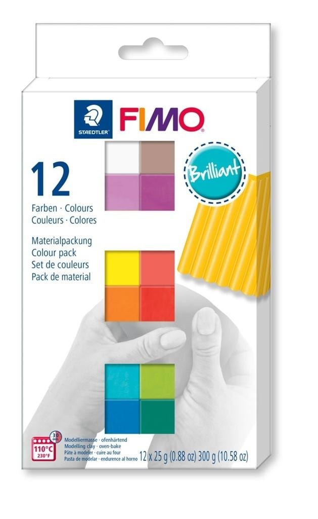 Fimo Soft 12x25g Basic Colors - modeling set