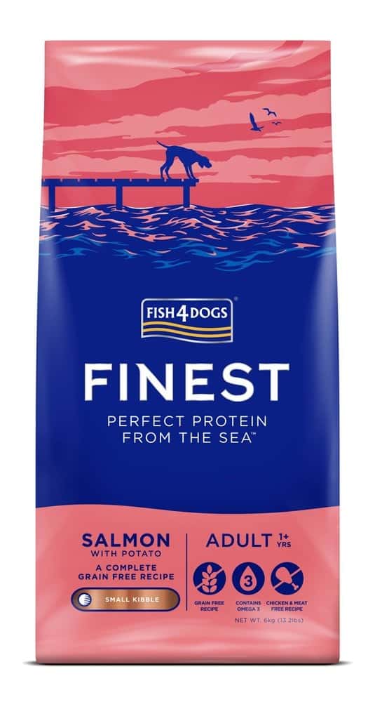 Fish4Dogs Finest Salmon Adult Dog Food - healthy skin and coat