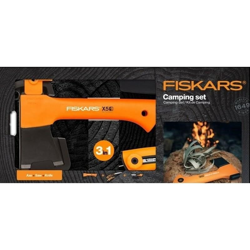 Fiskars Axe X5 XXS - Set with knife and saw