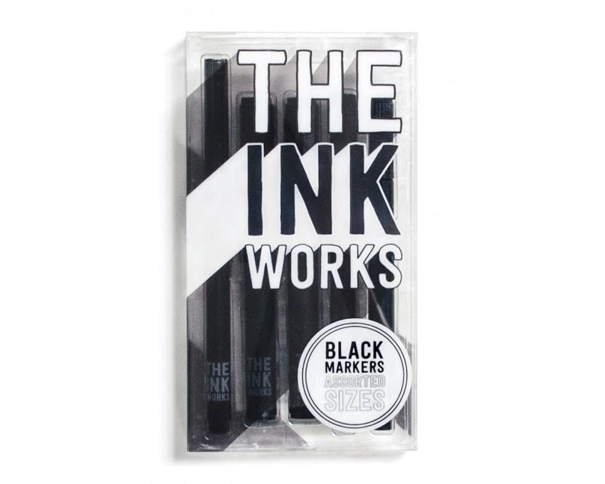 Kolorowe Baloniki - Ink fineliners with various tips 5 pieces - ideal for calligraphy
