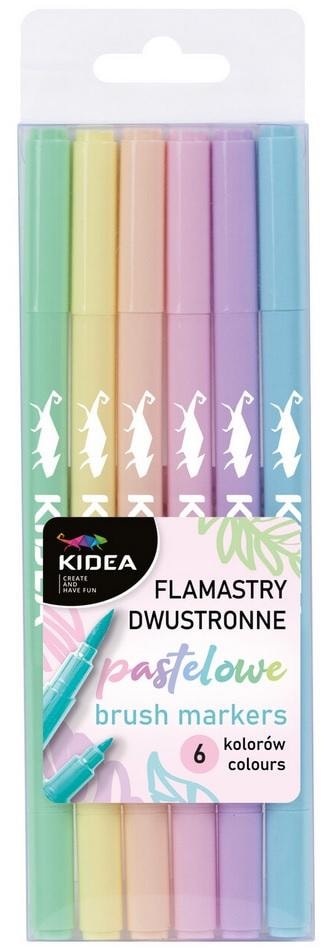 KIDEA Pastel Double-Sided Markers 6 Colors - perfect for drawing