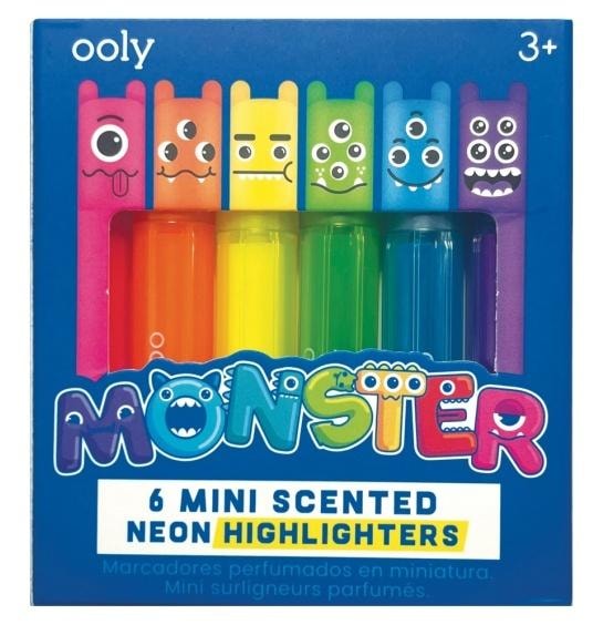 Neon Markers Little Monsters - 6 colors with fruity scents - perfect for creative play