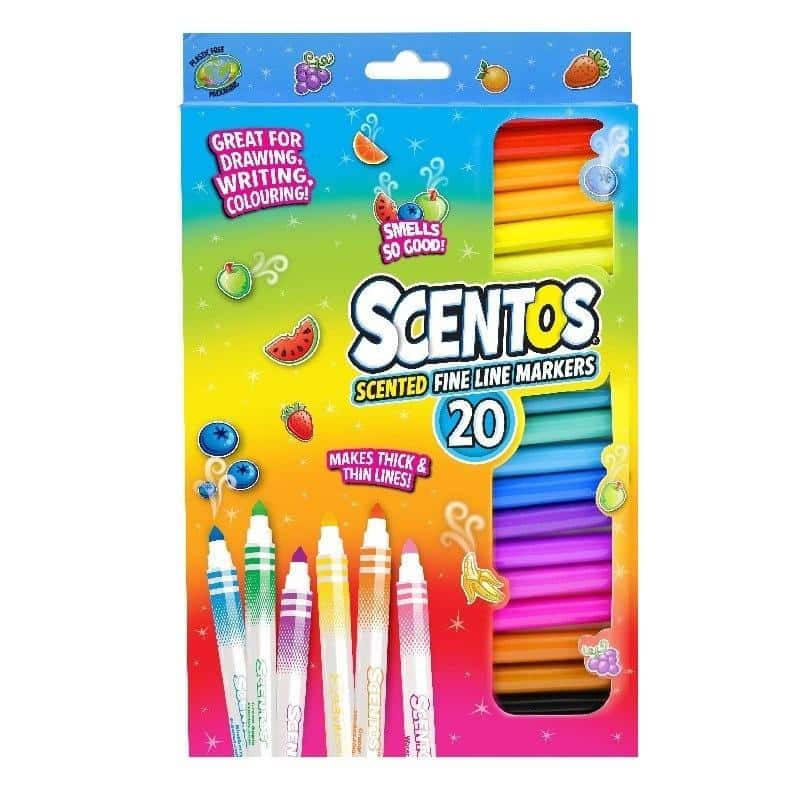 Scentos Scented colorful markers 20 pieces - ideal for children