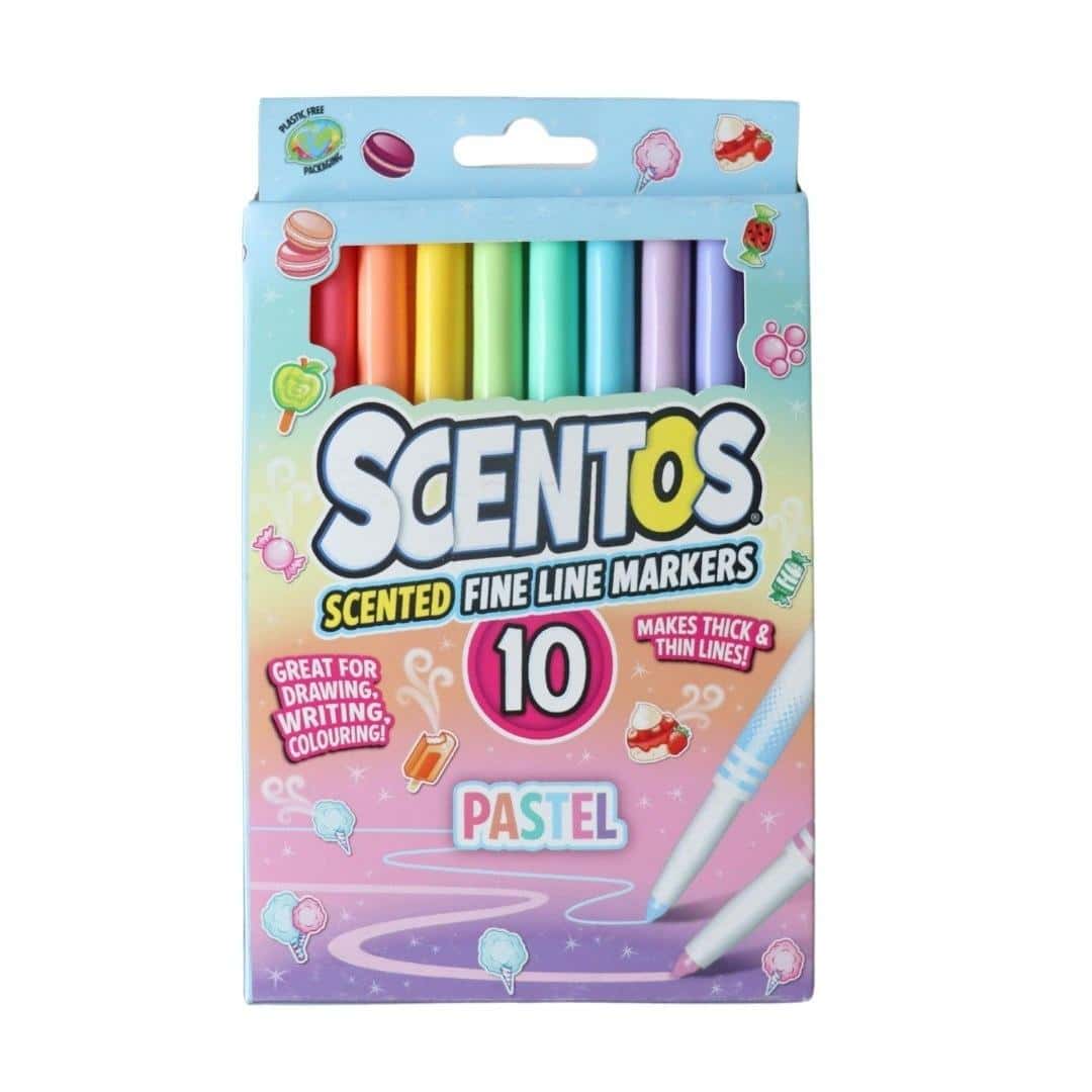 Scentos Pastel Scented Markers 10 Pieces - a sweet adventure in drawing