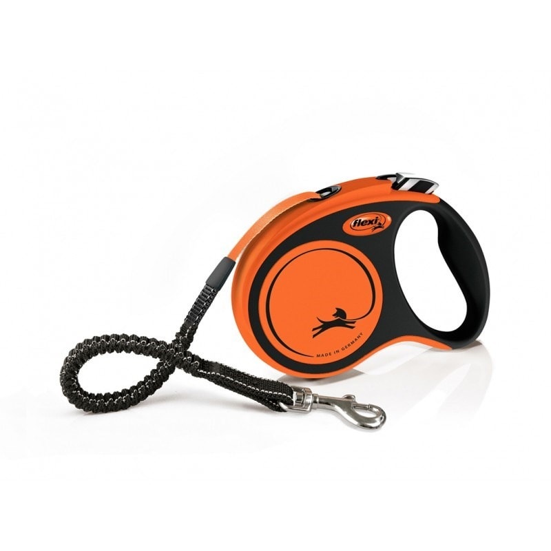 Flexi New Neon M 5 m - Automatic dog leash with neon tape