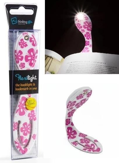 Thinking Gifts Flexilight Pink Flowers - Book Light