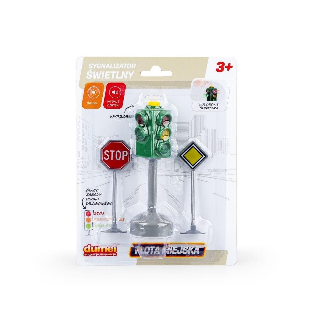 Dumel City Flora - Traffic light with road signs - educational toy