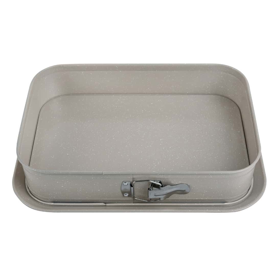 KINGHoff Rectangular baking pan with removable side - perfect for baking cakes