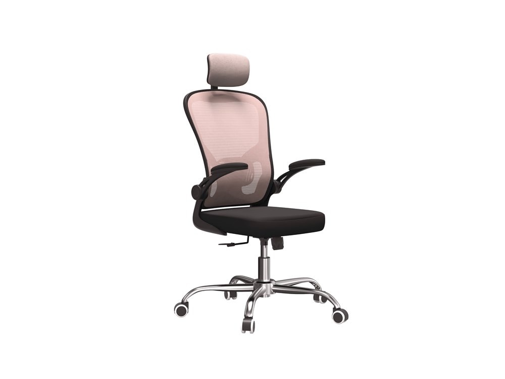 Dory Swivel Chair Pink - rotating with adjustable headrest and lumbar support