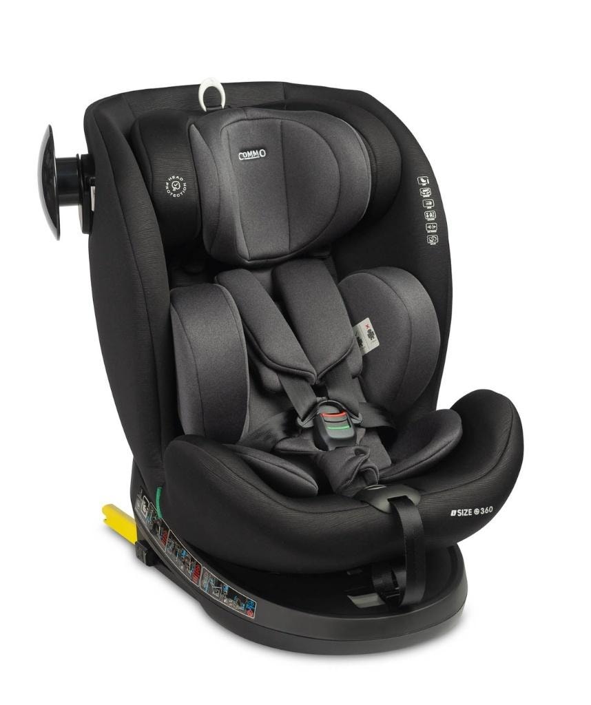 Caretero Commo I-Size - Car Seat Graphite 40-150 cm