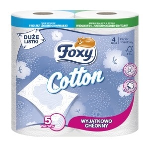 Foxy Cotton - Soft Toilet Paper 4 Rolls