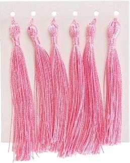 Decorative Tassel Fringe Pink - add charm to your projects!