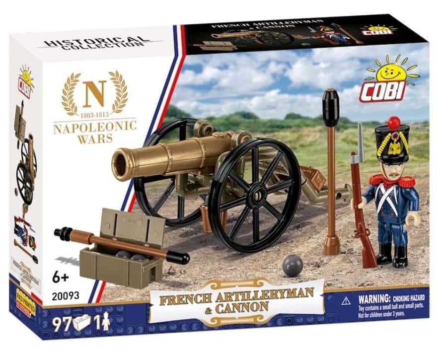 COBI French Artilleryman & Cannon - Brick set from the Napoleonic era