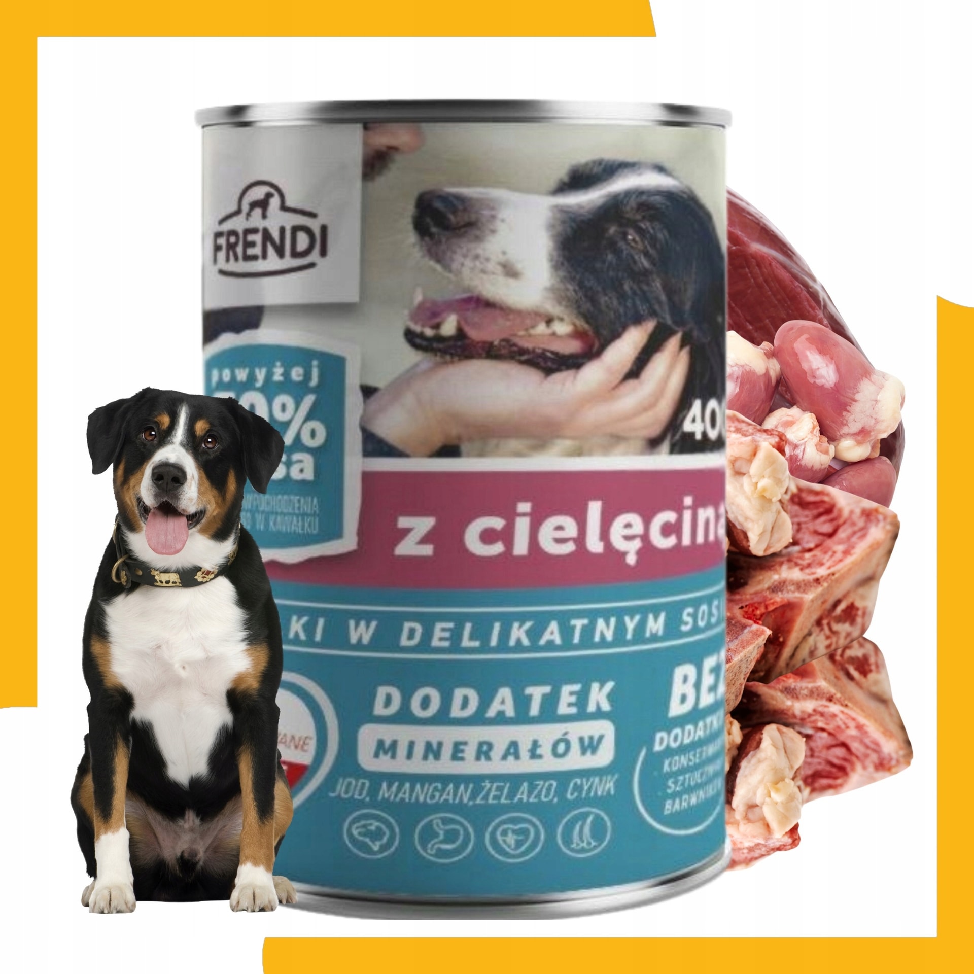 Frendi dog food with veal in sauce - can 400g