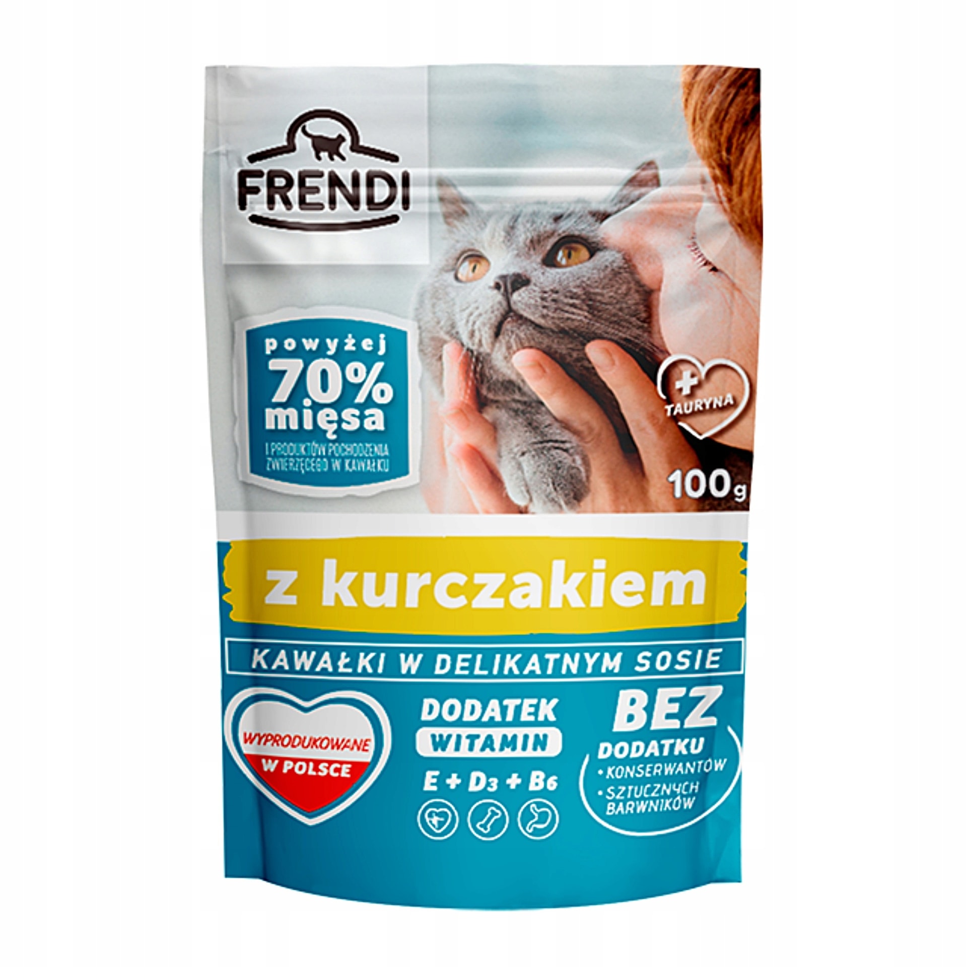 Frendi Pieces in sauce with chicken - wet cat food - 100 g - delicious meal