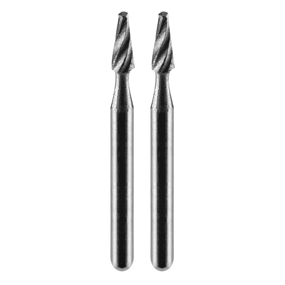 HSS conical milling cutter 1.4 mm, shank 3.2 mm, 2 pcs. - precision tool