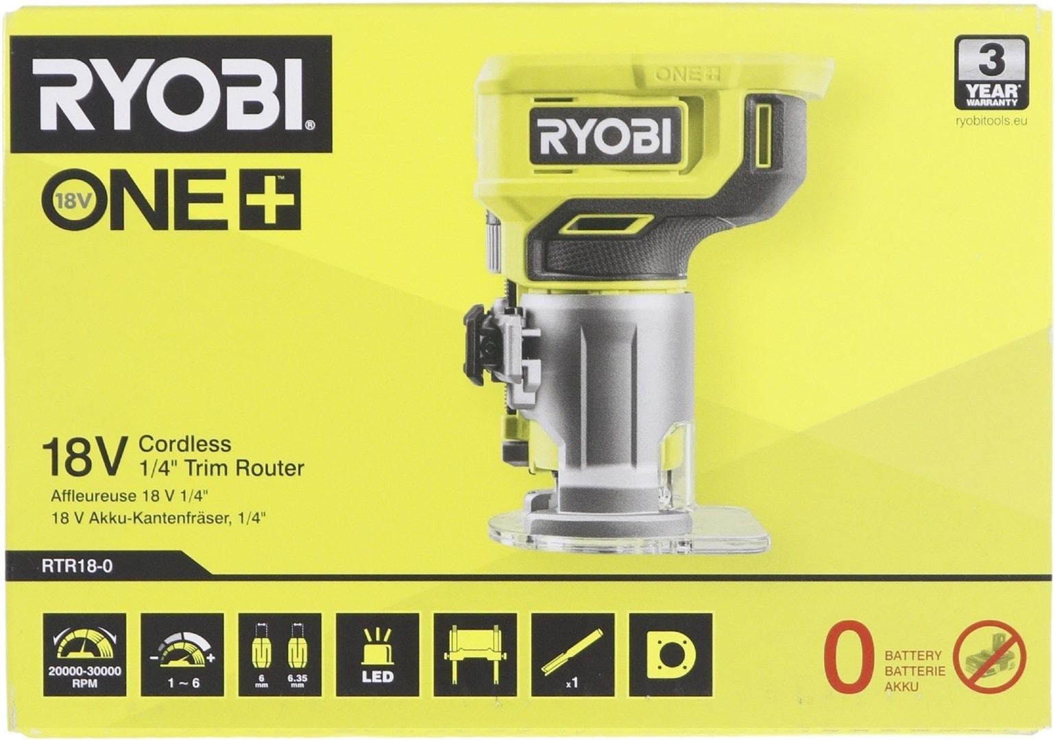 Ryobi Router - for Wood and Plastics