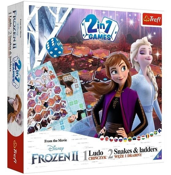 Trefl Frozen 2 Board Game 2in1 Ludo and Snakes and Ladders - perfect as a gift