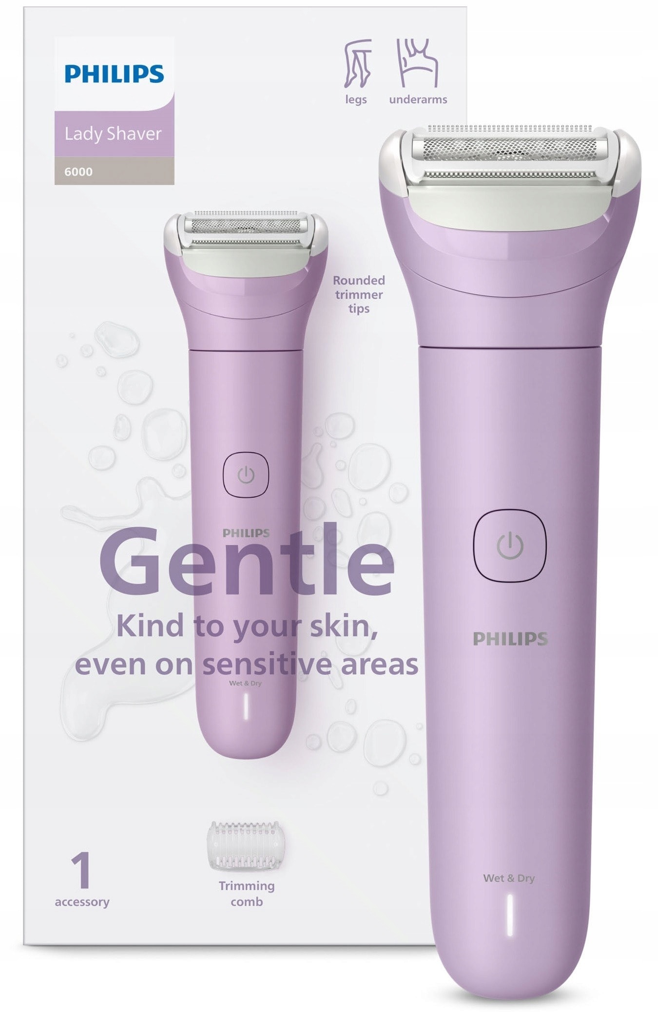 Philips Lady Shaver BRL114/00 - smooth skin without irritation