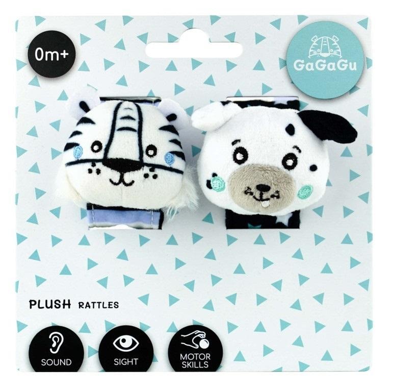 GaGaGu Baby Rattle Dog and Tiger - soft toy for babies