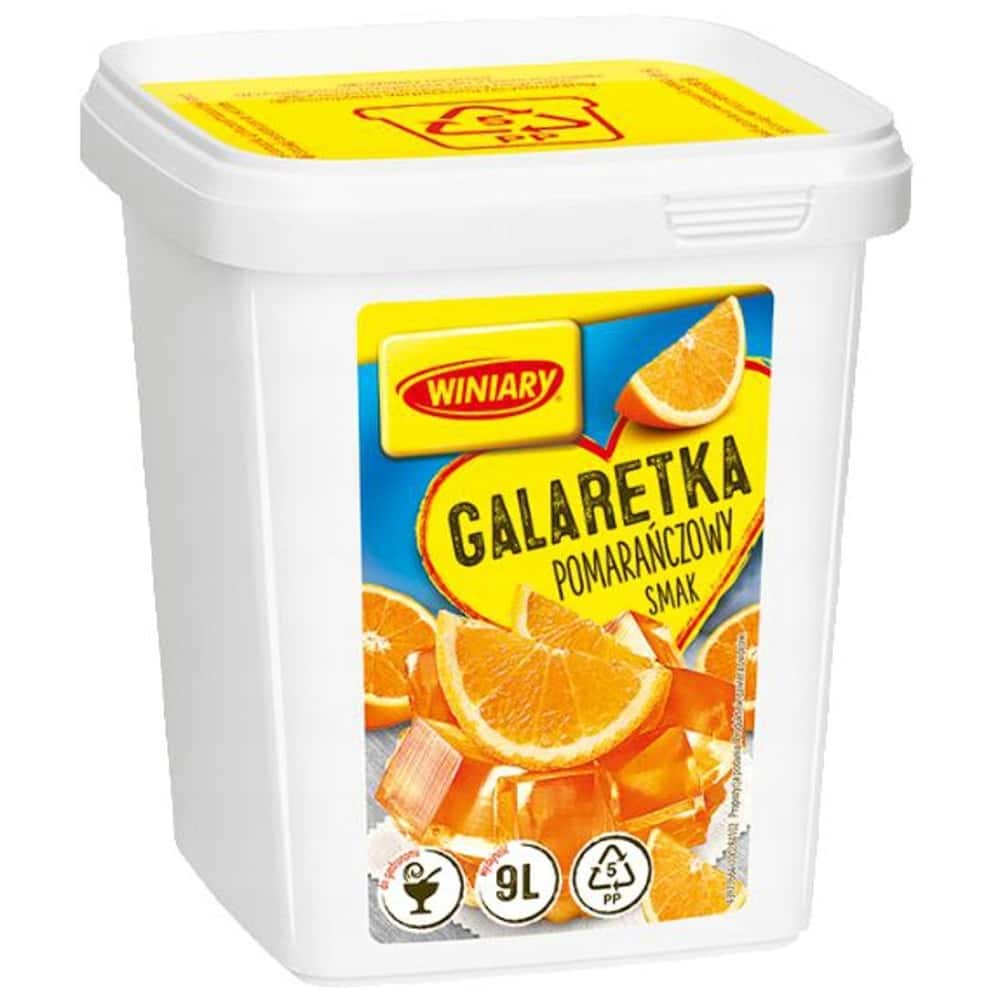 Winiary Orange Jelly 1.3kg - perfect dessert for the whole family