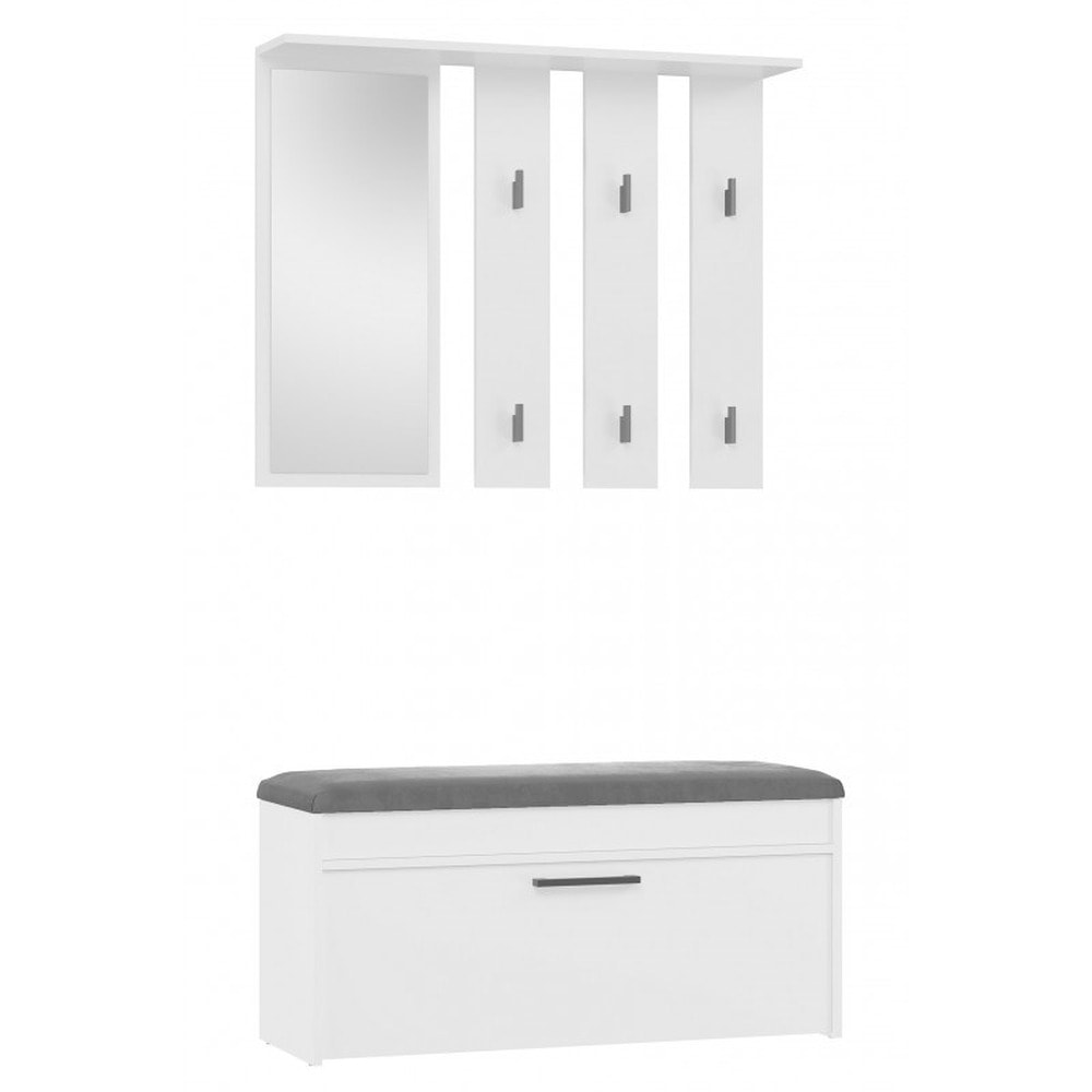 Wardrobe PARMA 100x35xH180 white - ideal for the hallway