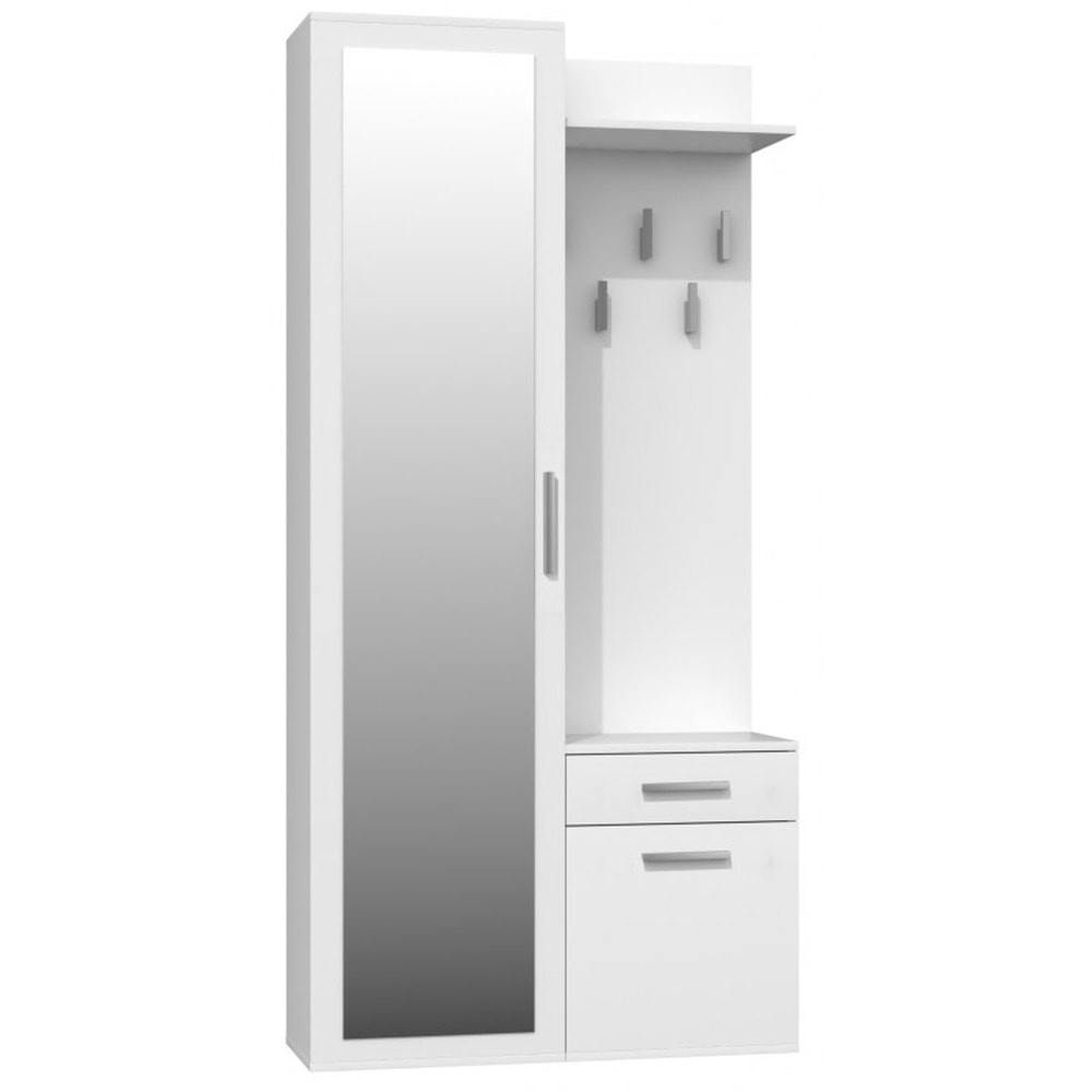 Wardrobe Duo white - complete and functional