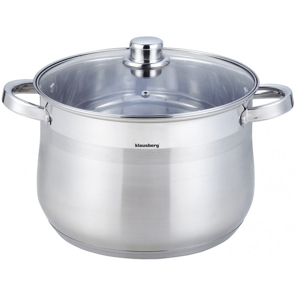 Klausberg Stainless steel pot with lid - perfect for cooking soups and stews