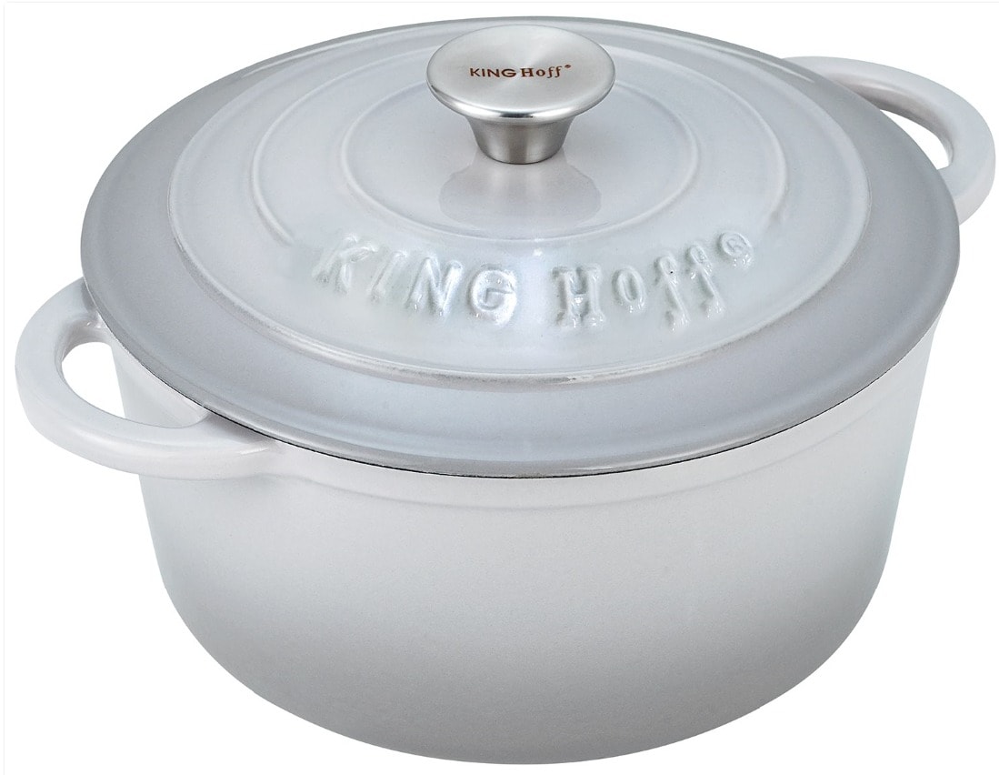 KingHoff Cast iron pot with lid Ø21cm - ideal for stewing