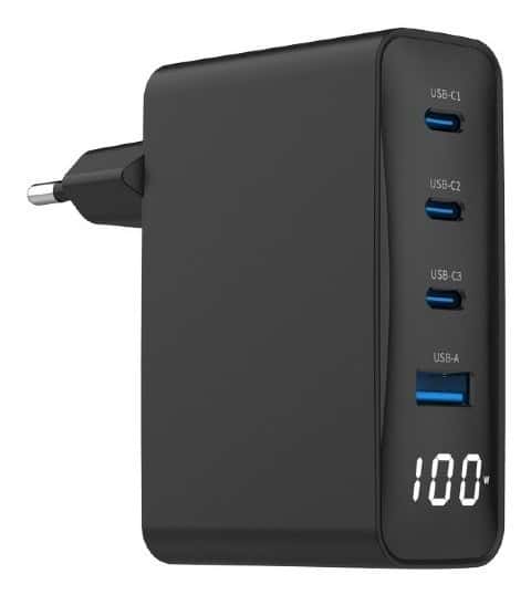 Gembird 4-Port GaN 100W Charger - fast charging for every device