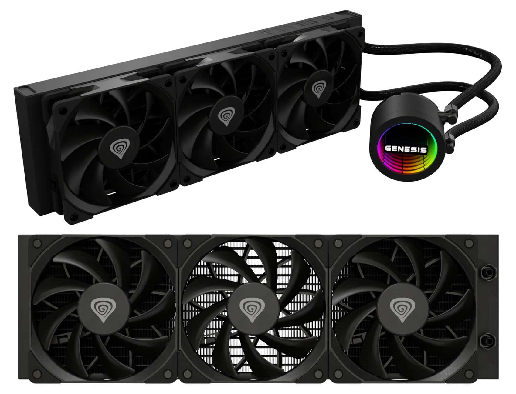 Genesis Hydria 360 Black - Efficient water cooling for your PC