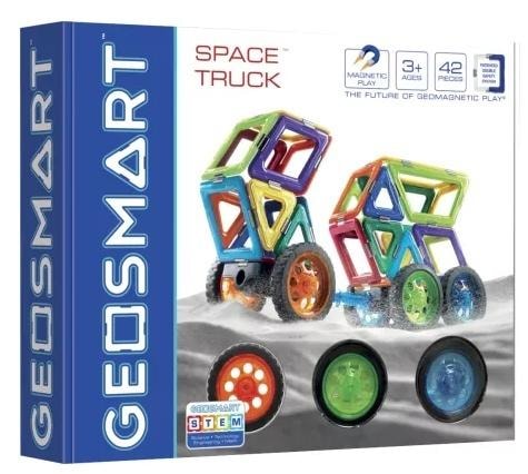 Geo Smart Magnetic Blocks Space Truck - 43 pieces for a little constructor