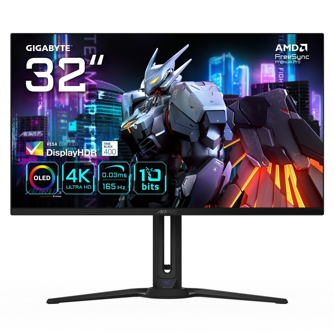 GIGABYTE AORUS FO32U EK - 4K Ultra HD OLED Computer Monitor Black