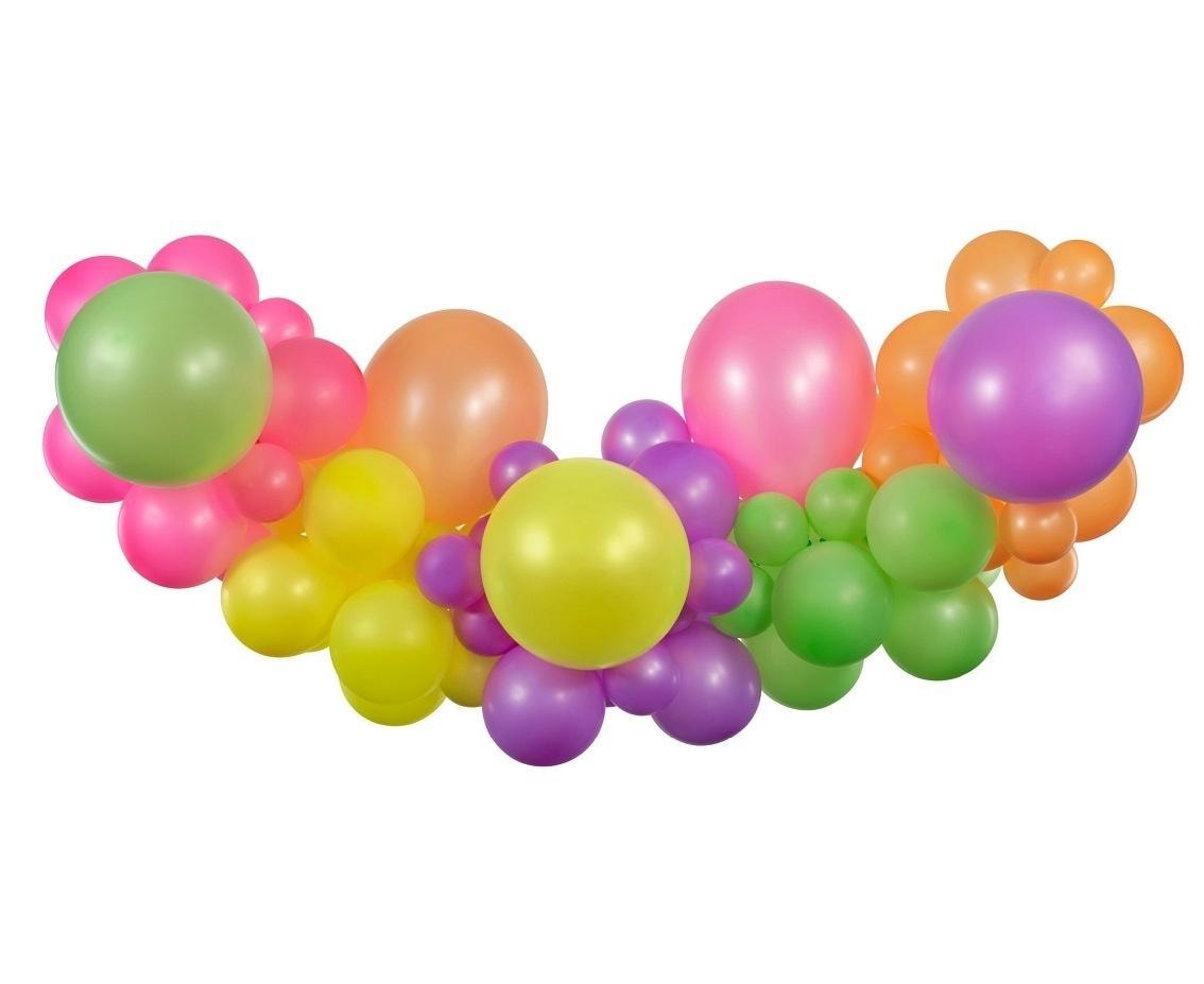 DIY Fluorescent Balloon Garland - Create a magical atmosphere!