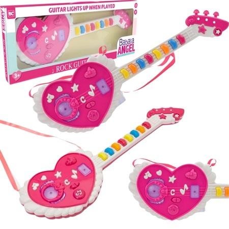 Maksik Interactive children's guitar pink - musical fun