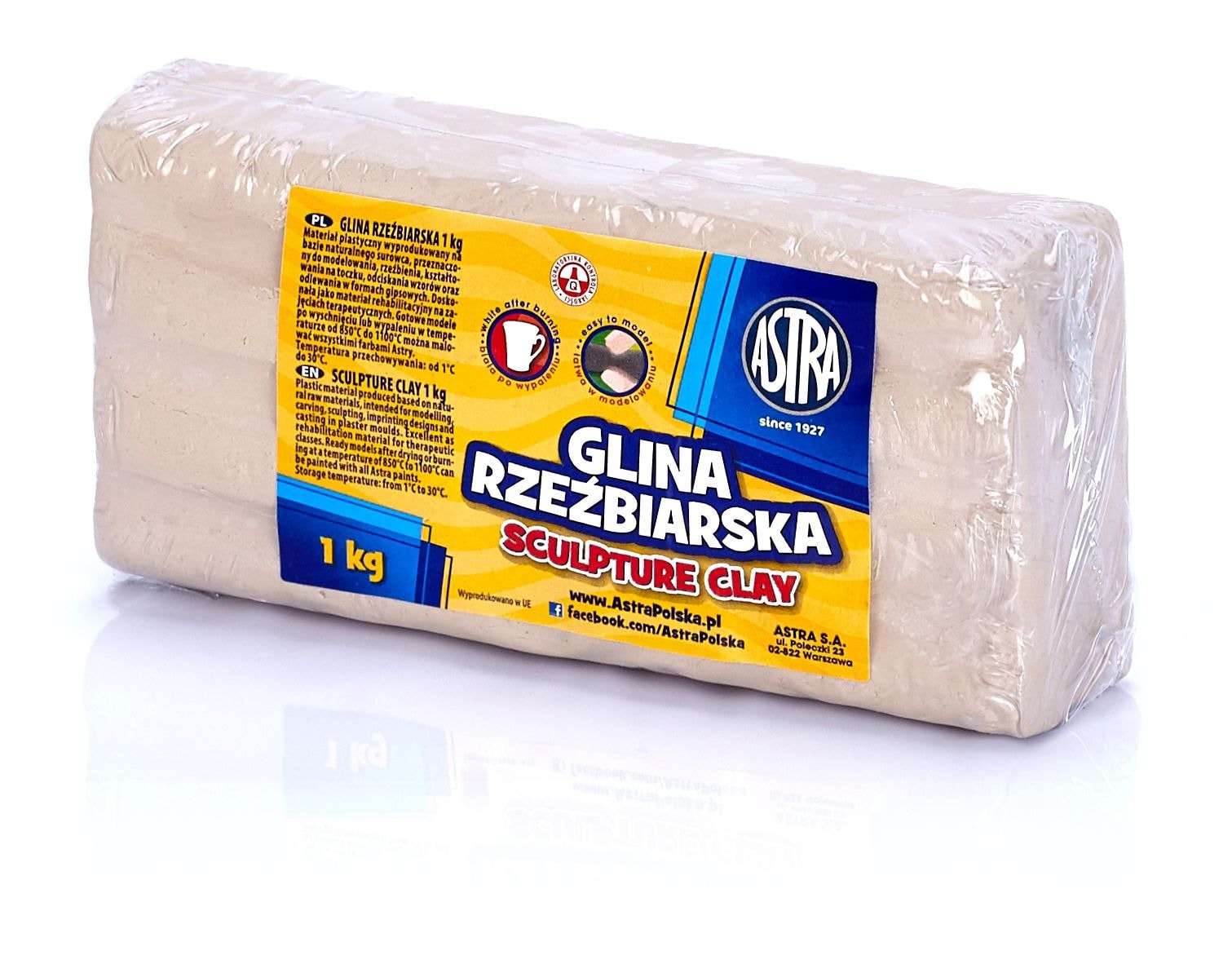 Glina rzeźbiarska Astra 1 kg
