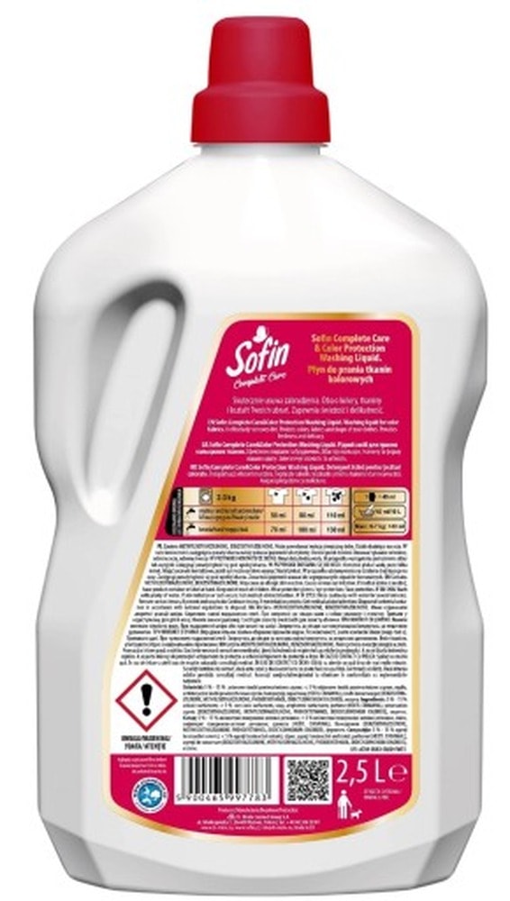 Sofin Complete Care Color Laundry Detergent 2.5L - protection and freshness