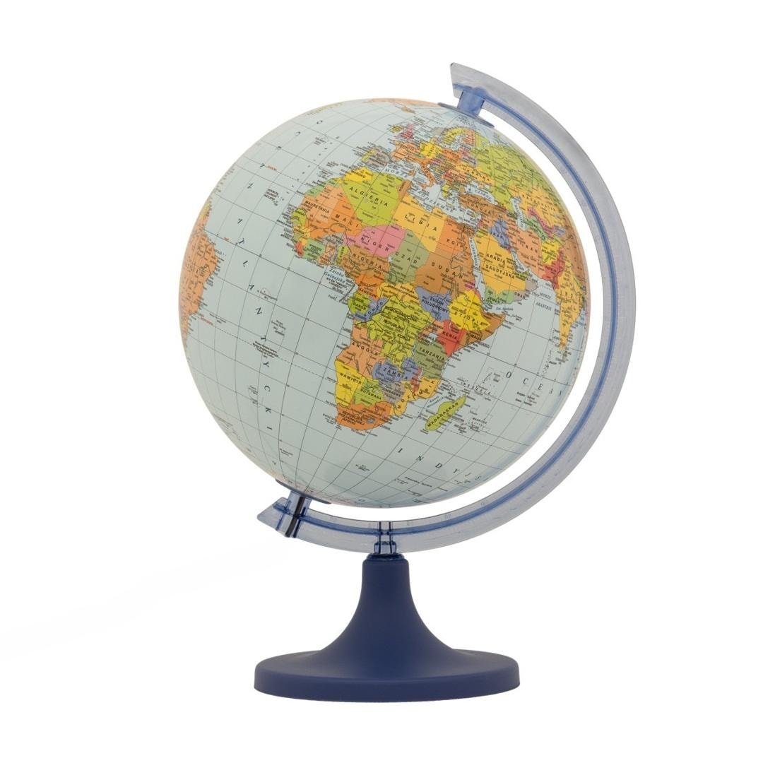 Political Globe 25 cm - Discover the world with English names
