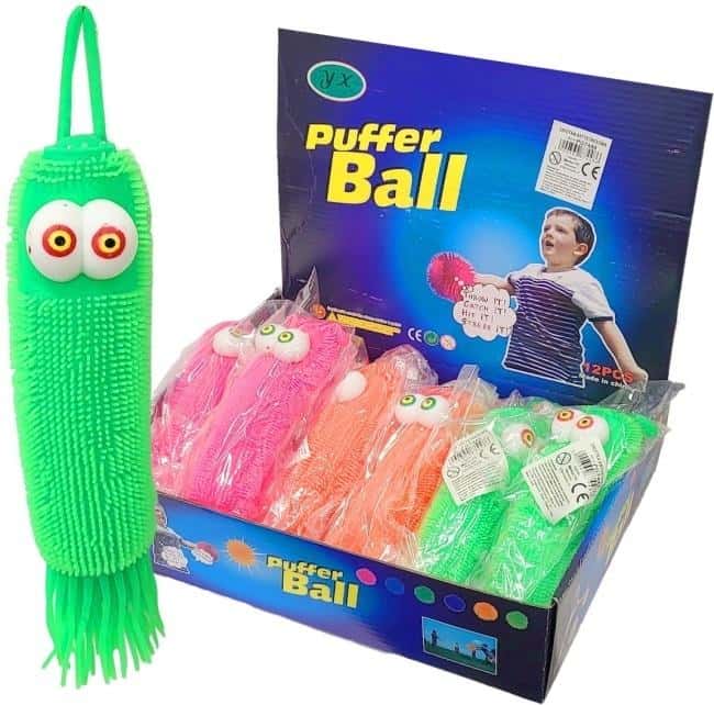 Flashing squishy worm - sensory toy for stress reduction