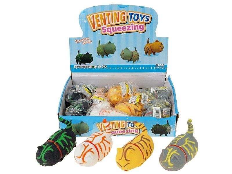 Squishy cat with sand - 12 pieces set - perfect as a gift