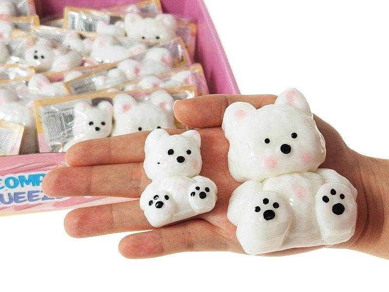 ADAR Gel Squeeze Toys Bears - Set of 2 Anti-Stress