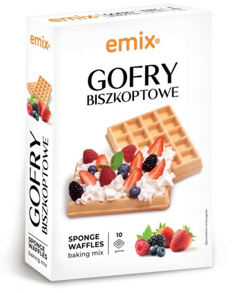 Emix Sponge Waffles - soft and fluffy, perfect for dessert 500 g