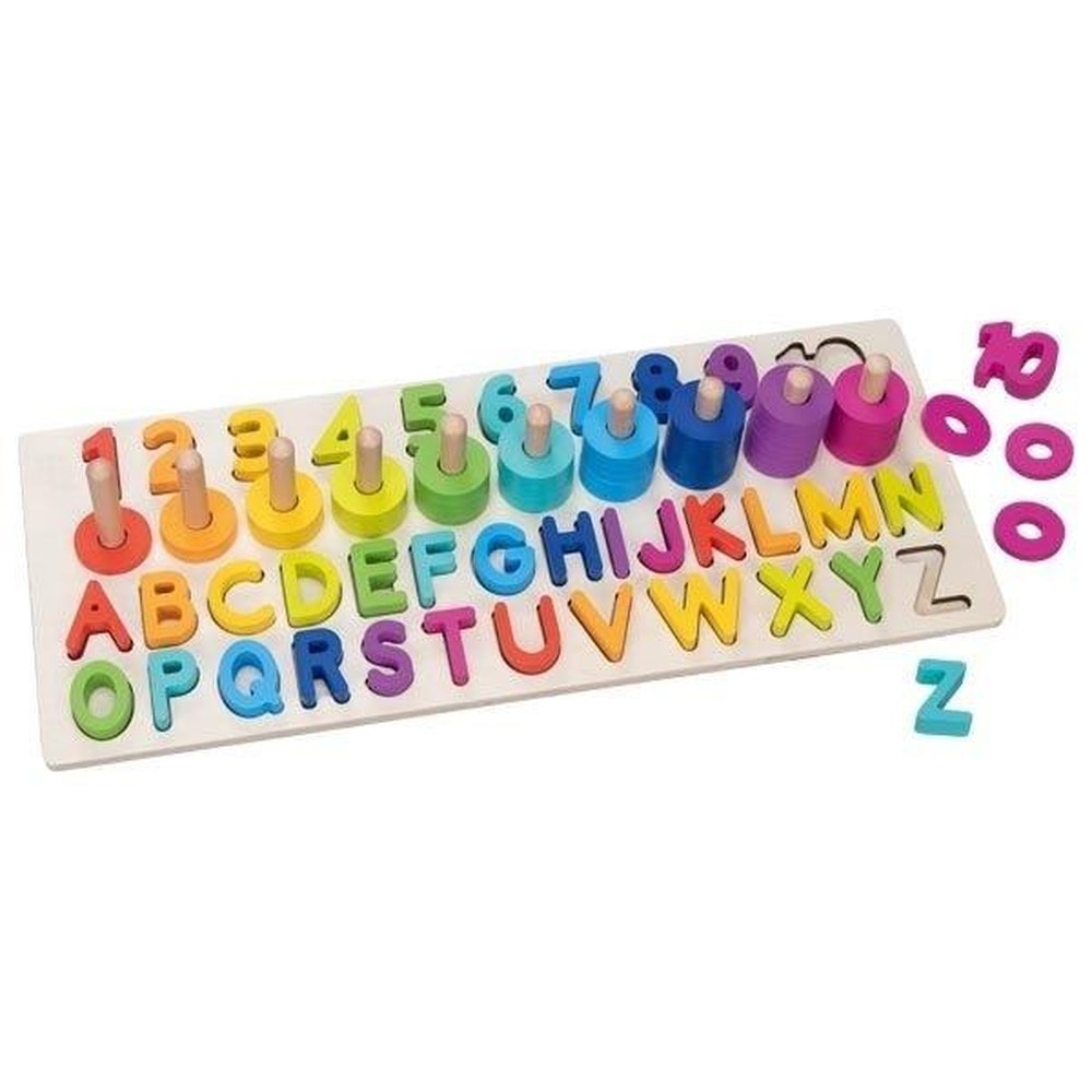 Goki Wooden Alphanumeric Puzzle - Learning and Fun for Kids