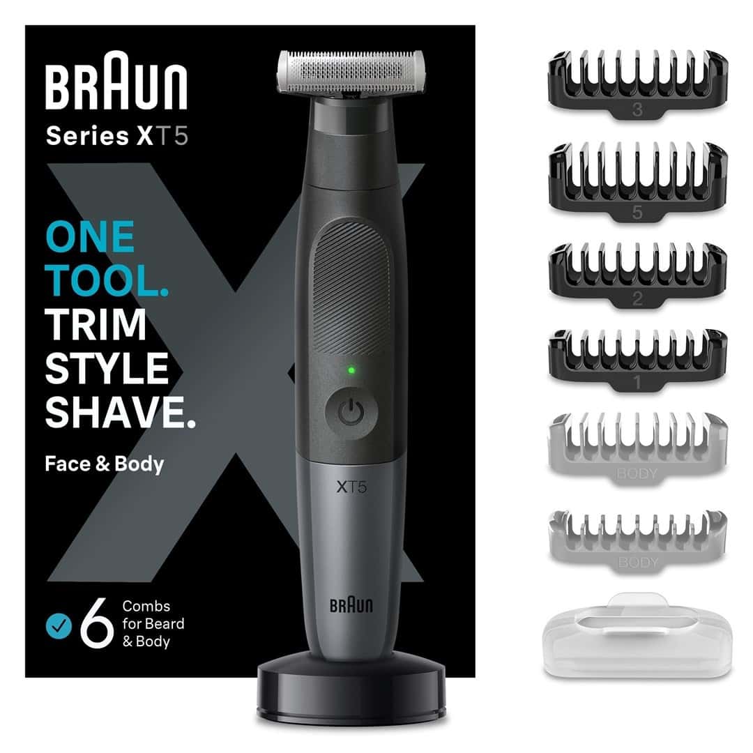 Braun Series XT5300 - Shaver for face and body with travel case