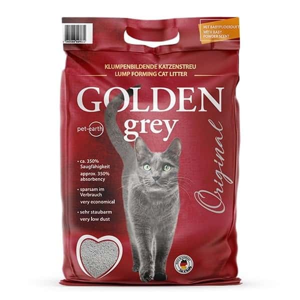 Golden Grey Bentonite cat litter 7kg - Comfort and hygiene for your cat