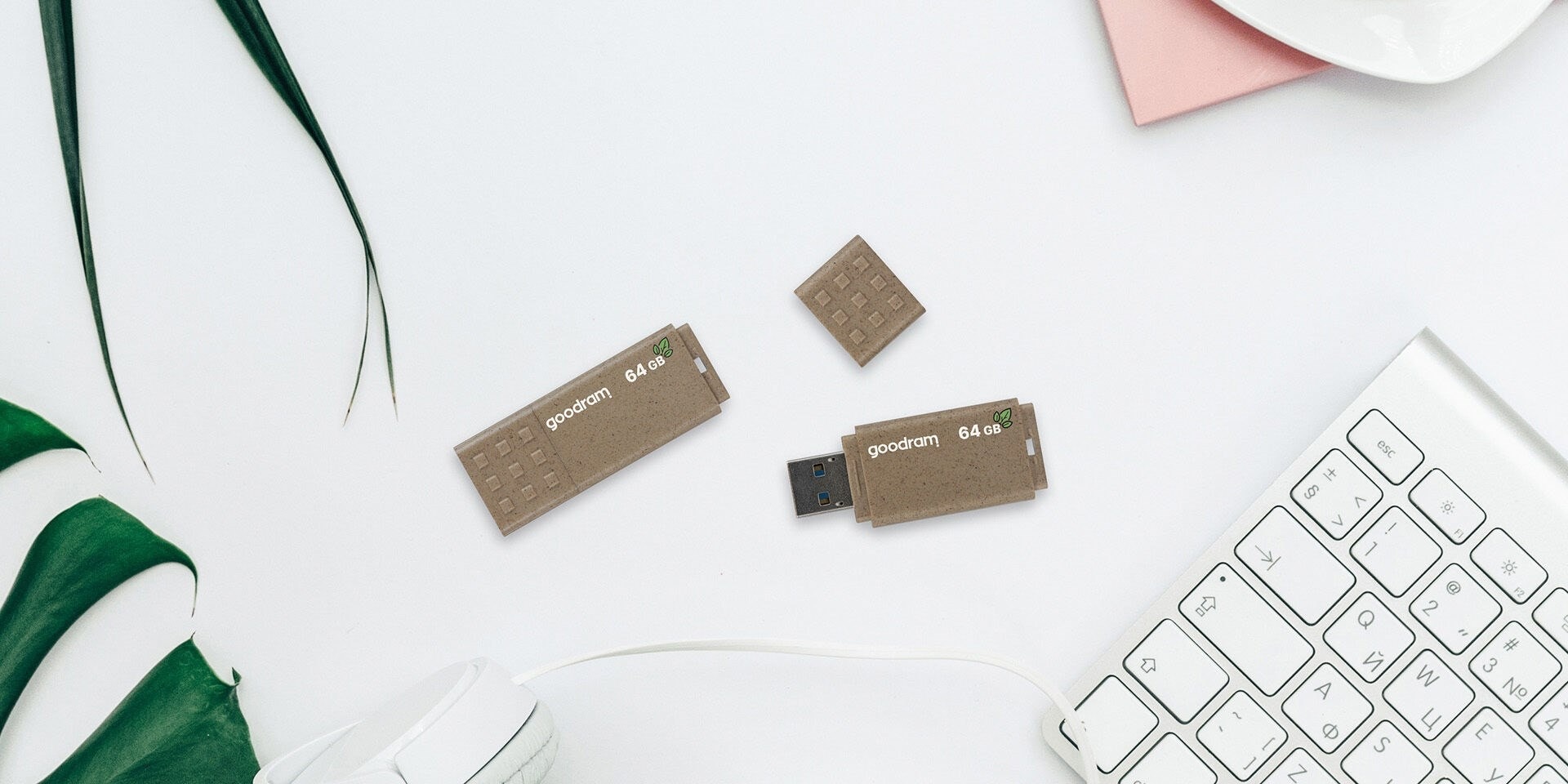 GOODRAM USB Flash Drive 64GB UME3 ECO FRIENDLY USB 3.0 - fast transfer and eco-friendly design