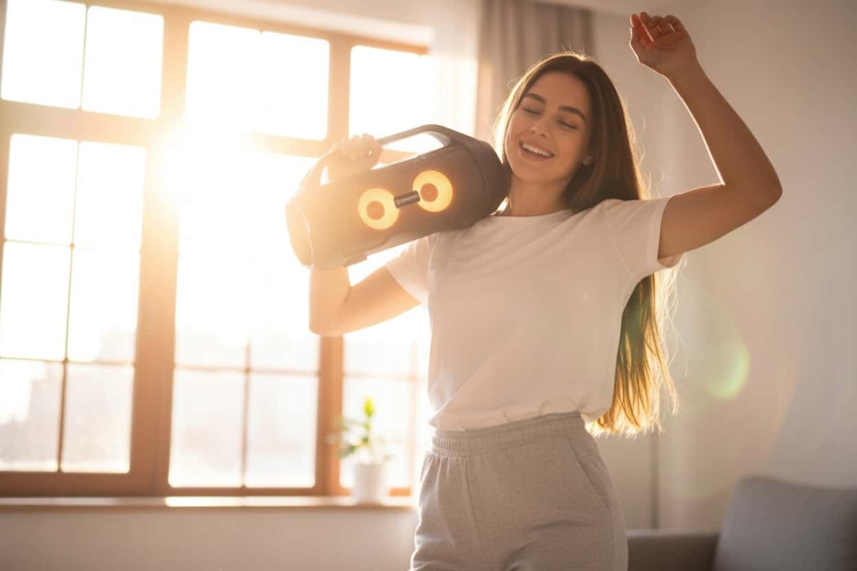 Bluetooth Speaker SPK215 - Black, portable and stylish