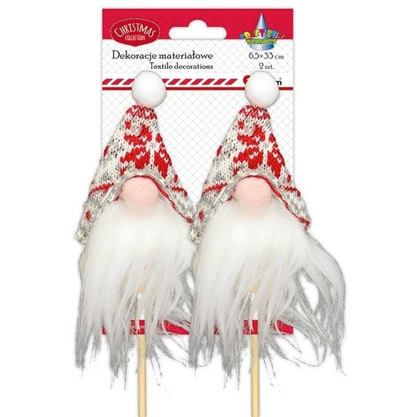 Gnome head on a stick - 3D decoration, perfect for the garden