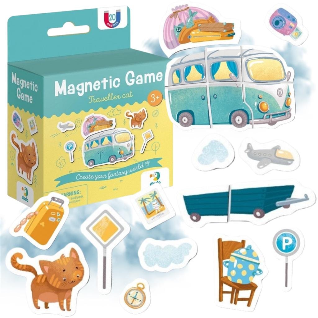 Magnetic game Cat Traveler - creative fun for kids